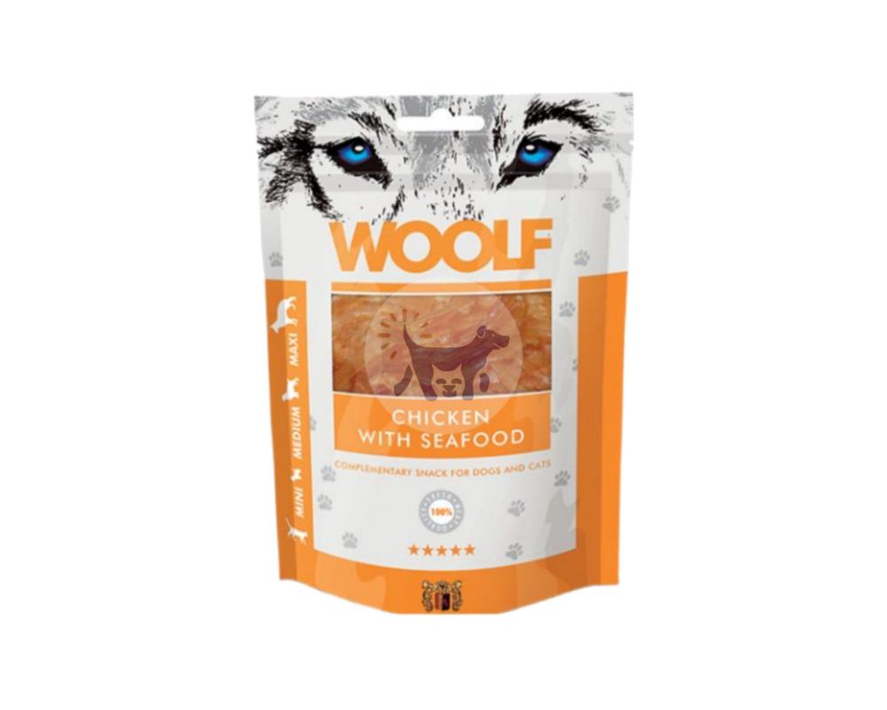 WOOLF Treats for Dogs Chicken Seafood 100g