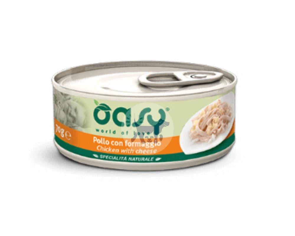 Oasy Wet Food for Cats Chicken Cheese 70g