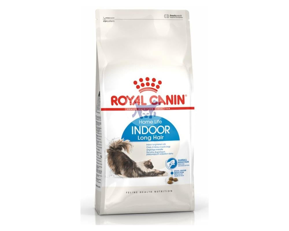رويال كانين اندور طعام جاف للقطط طويلة الشعر royal canin