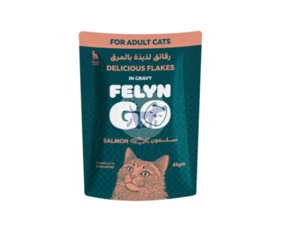 Felyn Go Wet Food for Cats Chunks Salmon in Gravy 85g