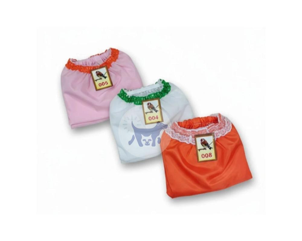 غطاء قماشي لاقفاص الطيور يمنع تناثر البذور بألوان متعددة