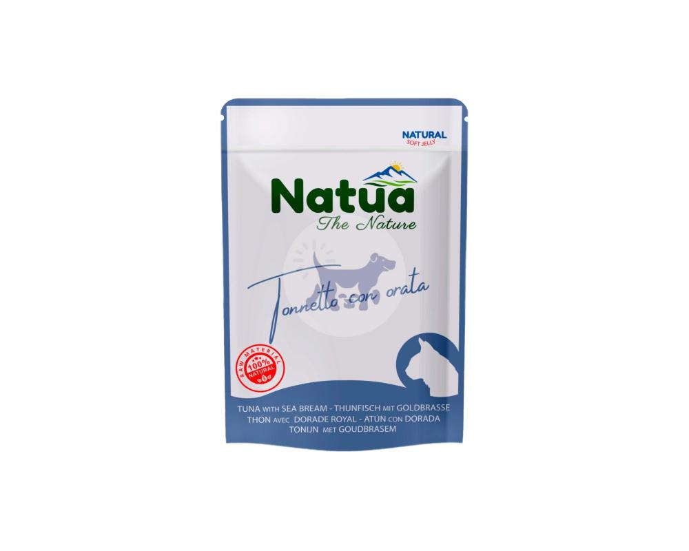 ناتوا طعام رطب للقطط بالتونة وسمك الدنيس في الجيلي 70g