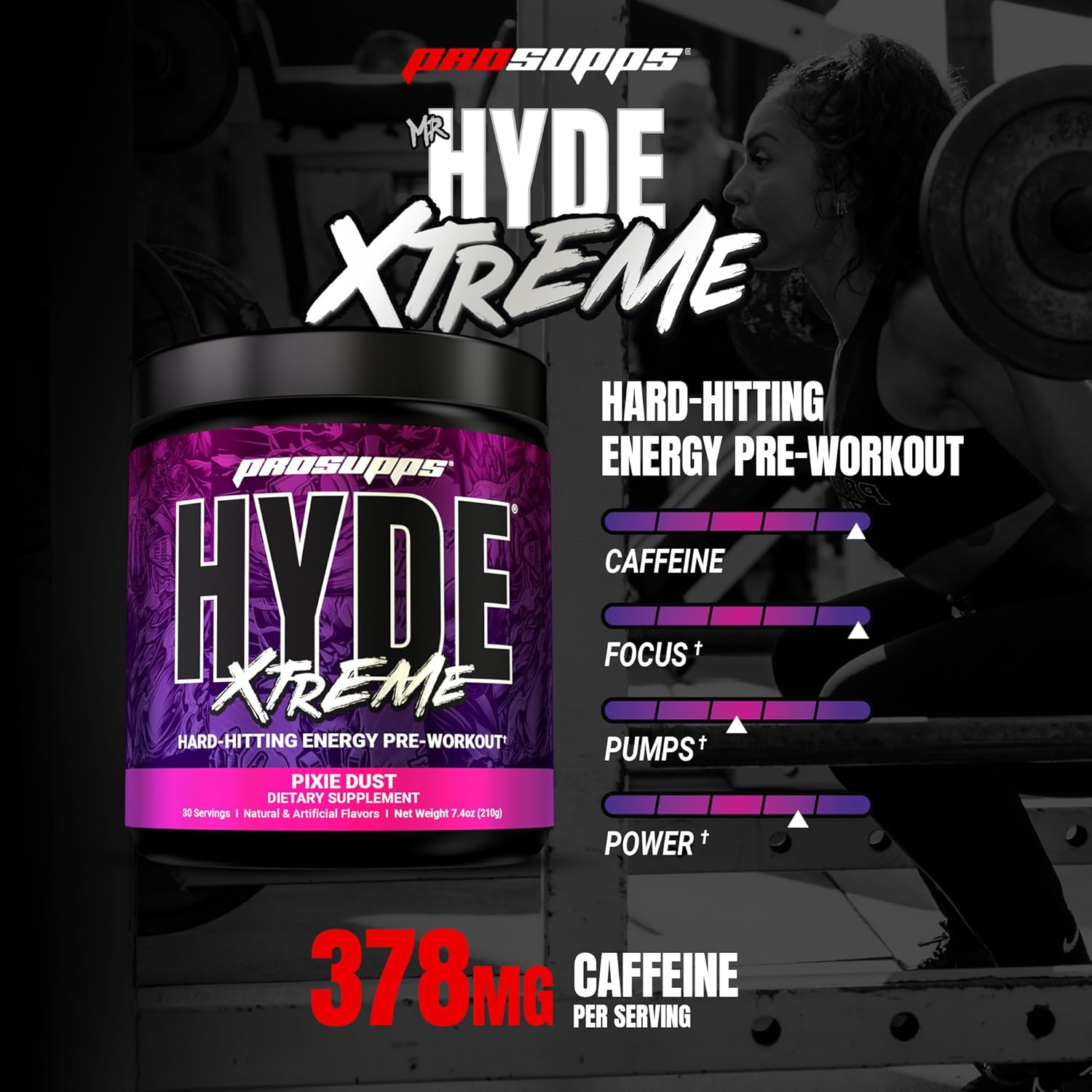 ProSupps HYDE Xtreme Pre-Workout – Pixie Dust | 30 Servings