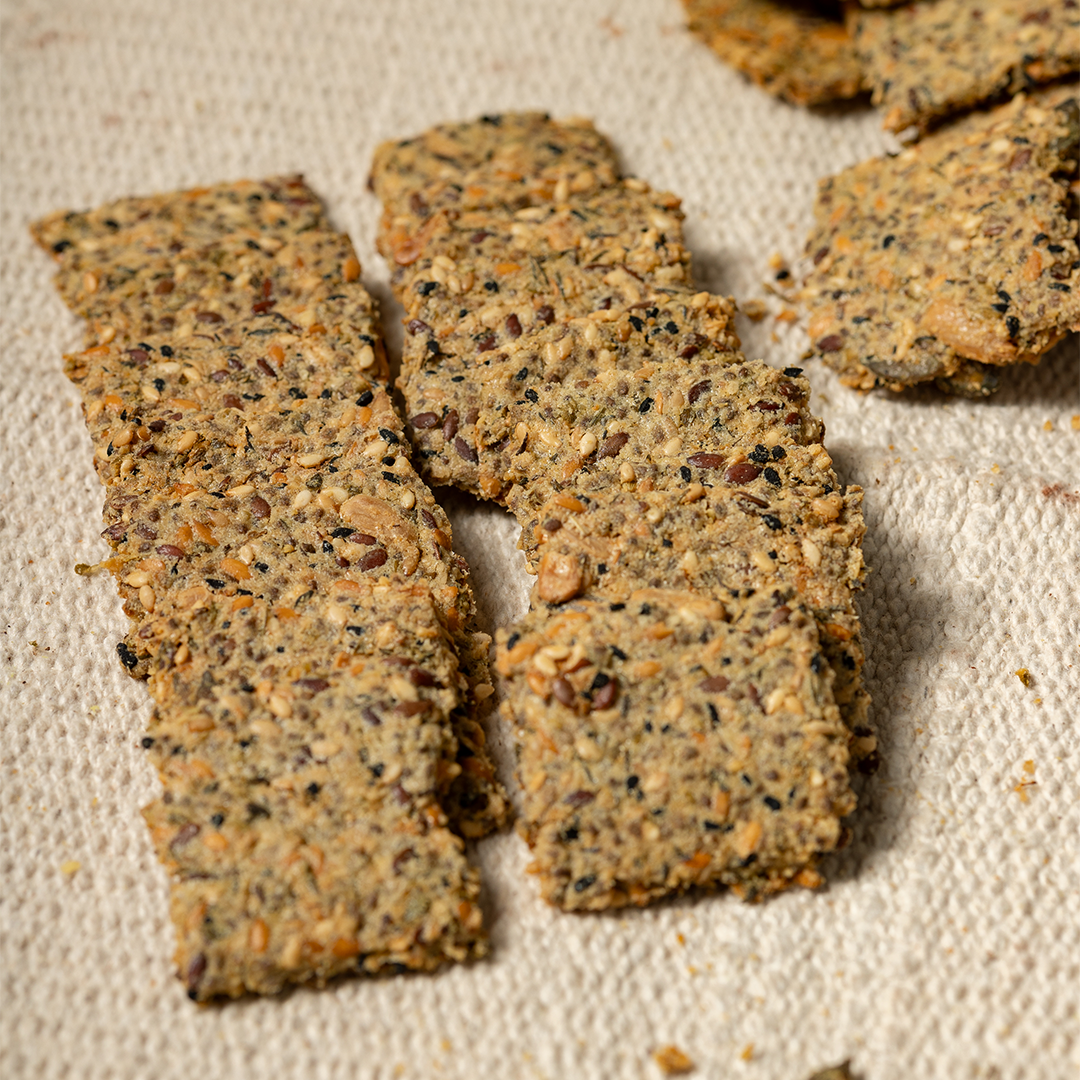بيور بايت كراكرز الحبوب كيتو (Keto Seeds Crackers)