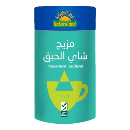 مزيج شاي حبق ١5 كيس هرمي عضوي أرض الطبيعة