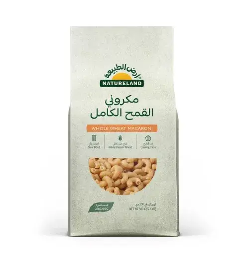 معكرونة بالقمح الكامل مكروني ساربنتيني 500 جم أرض الطبيعة