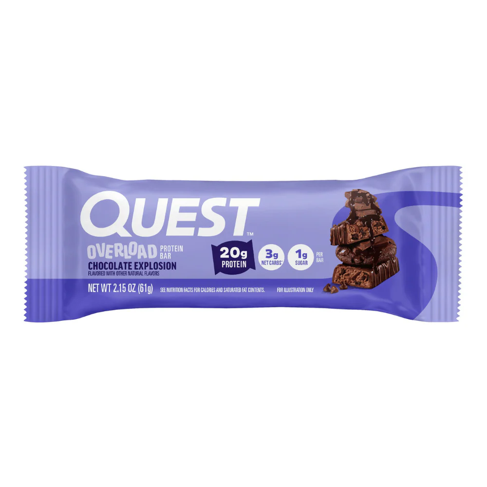 Quest Overload Protein Bar 61g - Chocolate Explosion