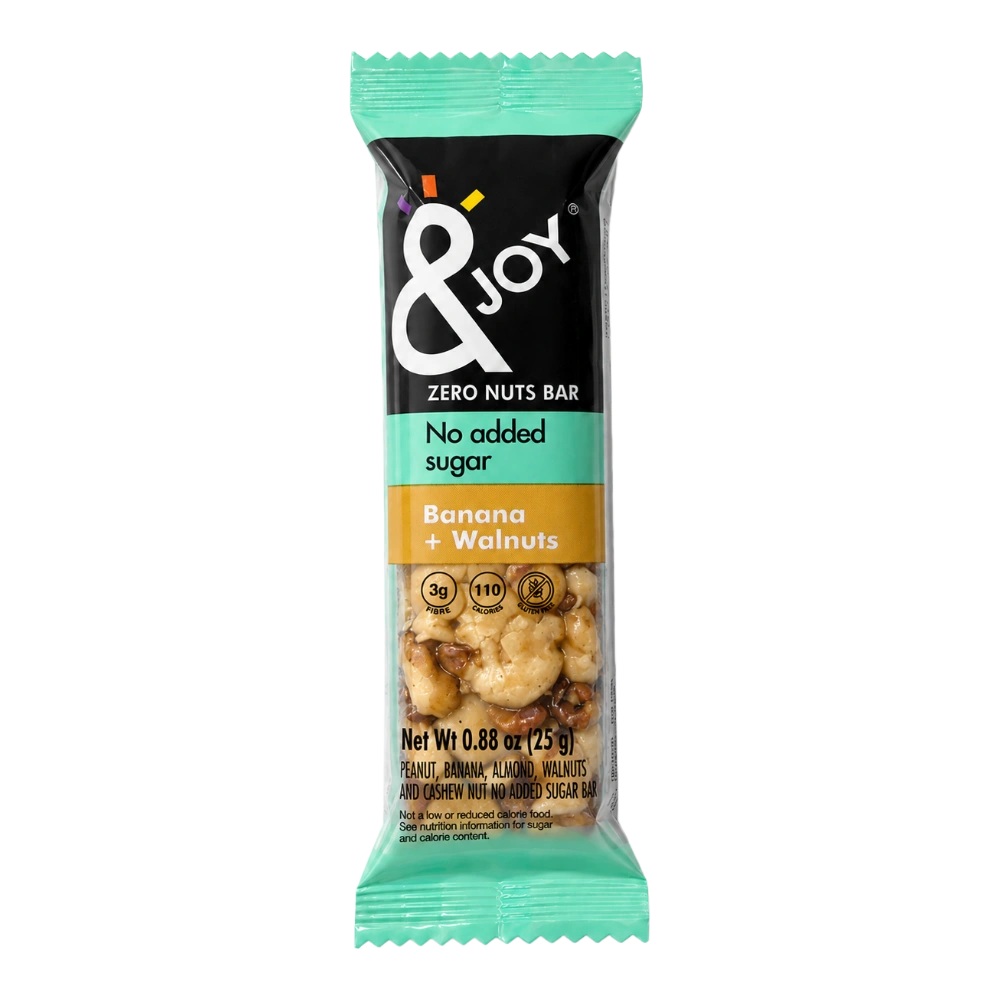 Joy Nuts Bar Banana + Walnuts No Sugar 25g