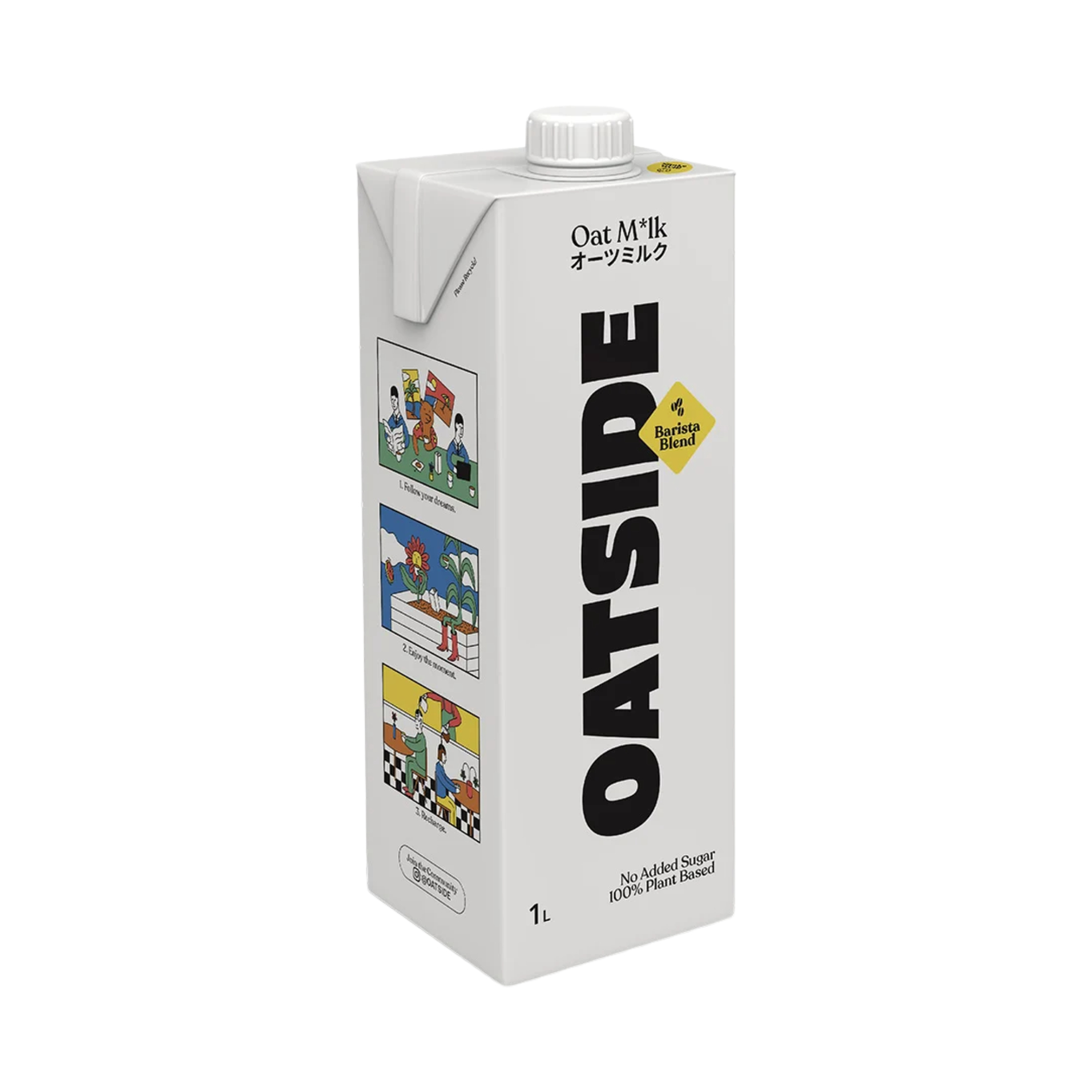 OATSIDE Barista Blend Oat Milk 1L - No Added Sugar