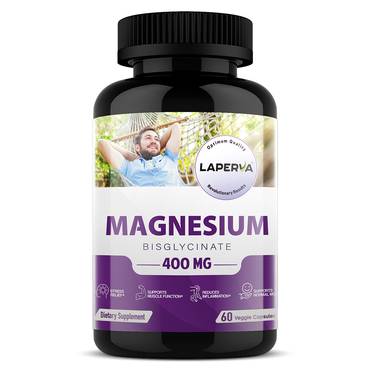 (بكج) مغنسيوم بيسجليسينات 400MG  60 حبة لابيرفا +  + أوبتي تيكت زنك 20 مجم - 30 حبة, 20 ملجم