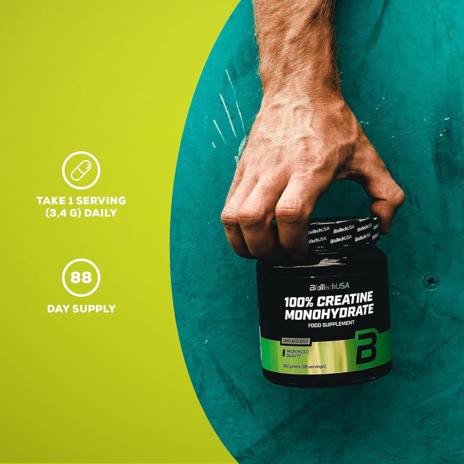 100% Creatine Monohydrate micronisee - Biotech USA 