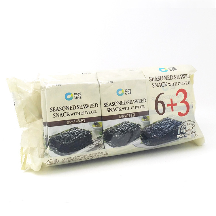 ChungJuangOne Seasoned Seaweed Olive Oil 40.5g (4.5gX9)