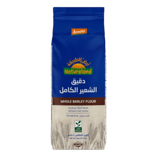 دقيق الشعير الكامل عضوي 1 كجم أرض الطبيعة