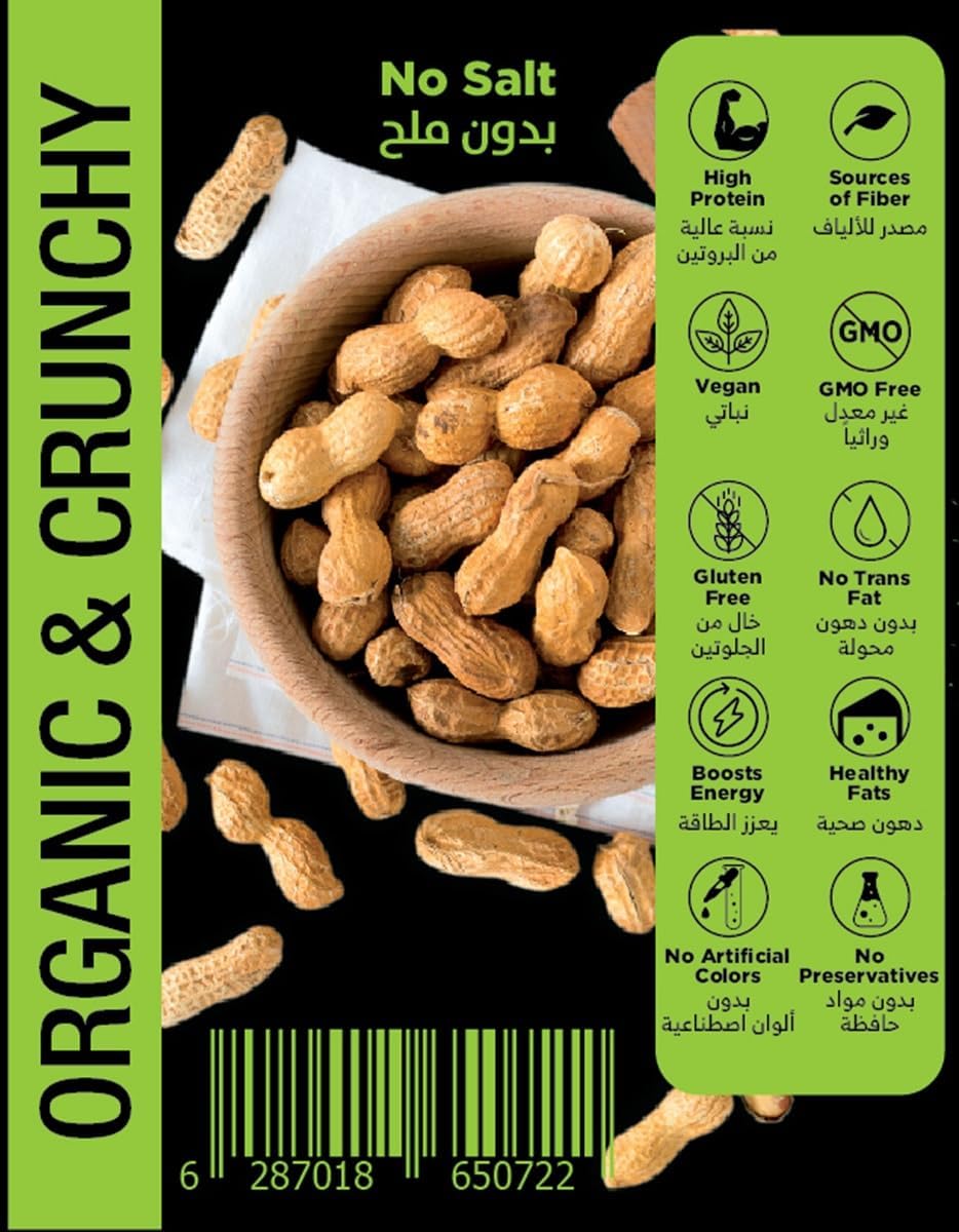 REGANO - Organic Peanut Butter - Crunchy - 510g