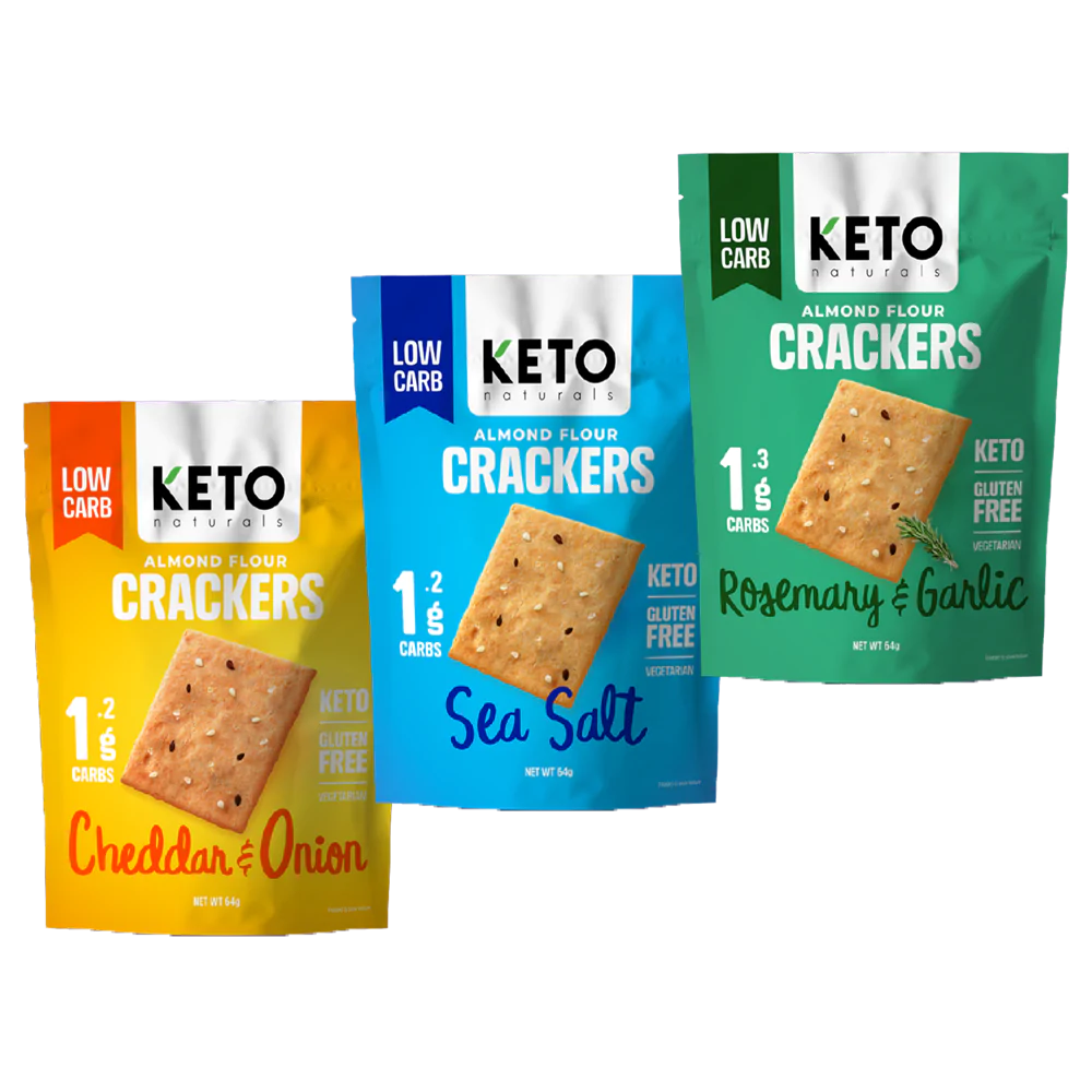 Keto Naturals Almond Flour Crackers 64g