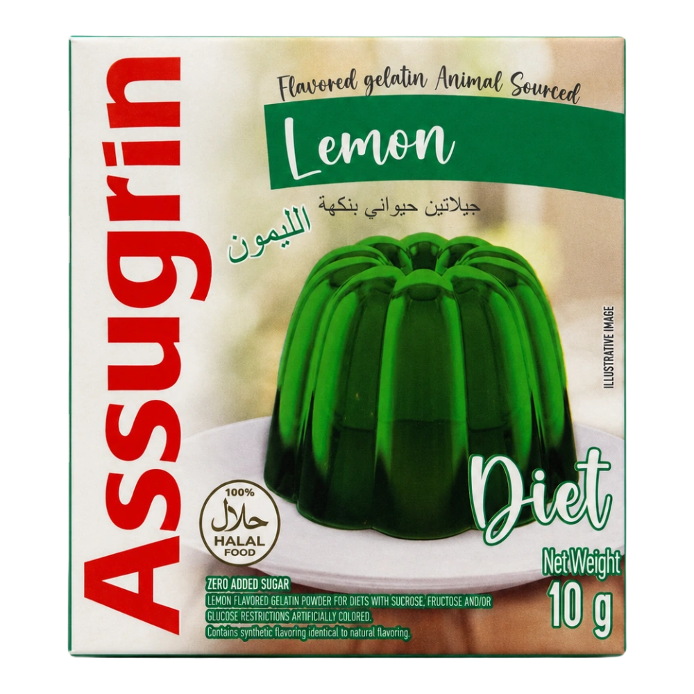 أسوغرين جيلاتين دايت بنكهة الليمون 10 جم