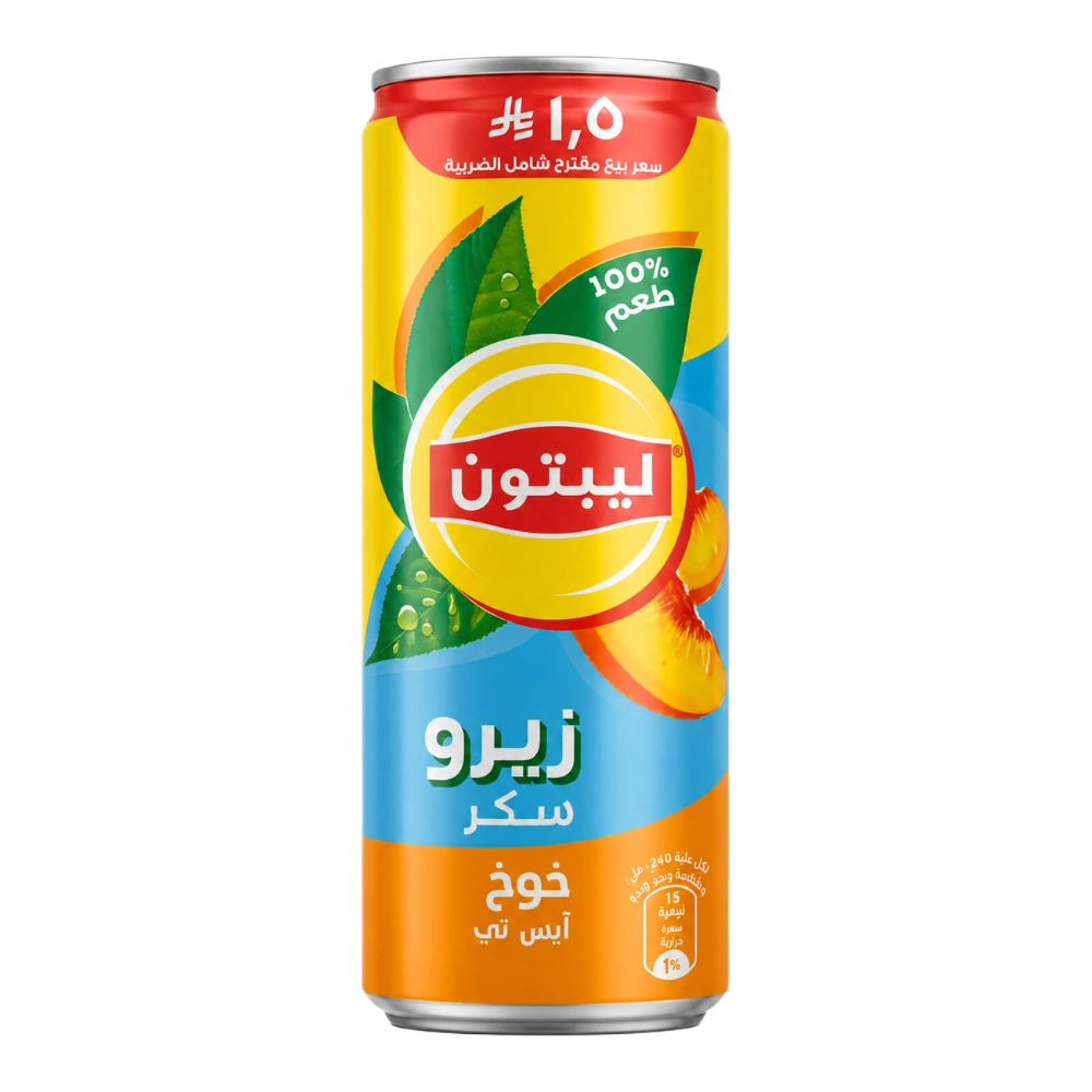 ايس تي زيرو خالي السكر 240مل ليبتون - خوخ
