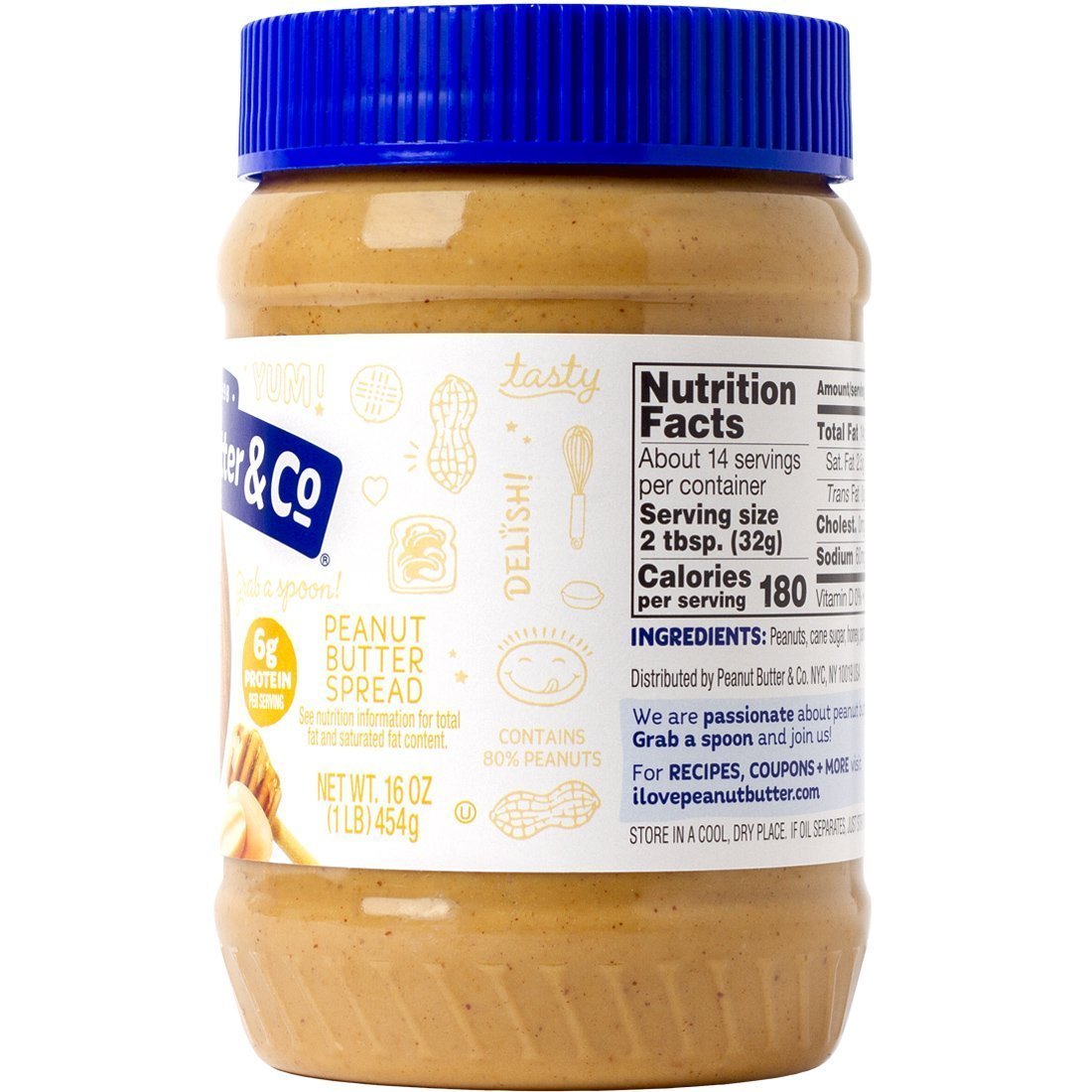 Peanut Butter & Co The Bee's Knees Peanut Butter 454g