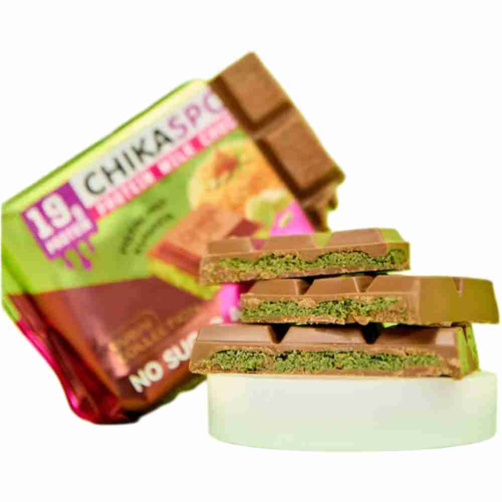 CHIKASPORT Pistachio Kunafa Protein Dubai Chocolate 100g