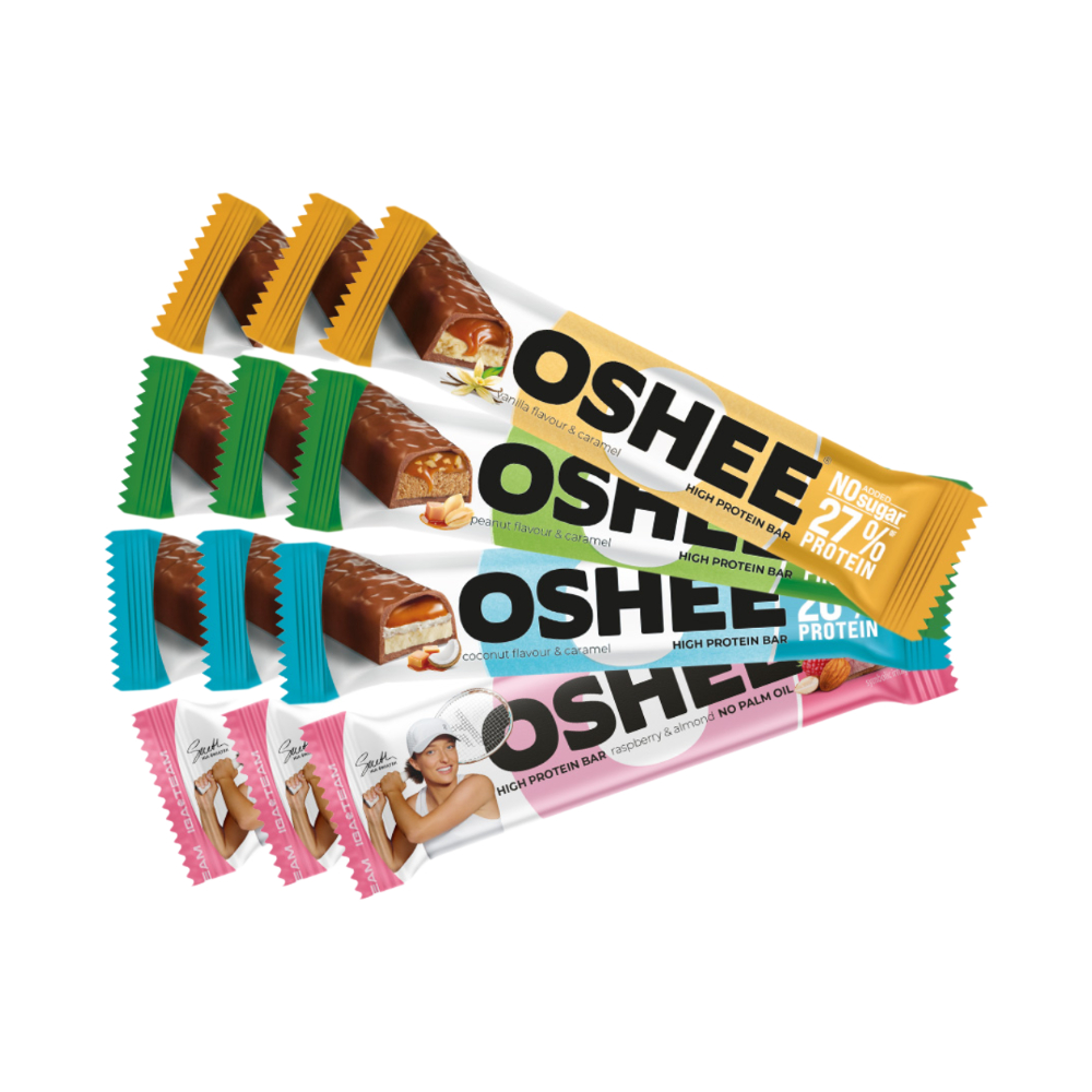 (Pack of 12) OSHEE Protein Bar - 4 Flavors