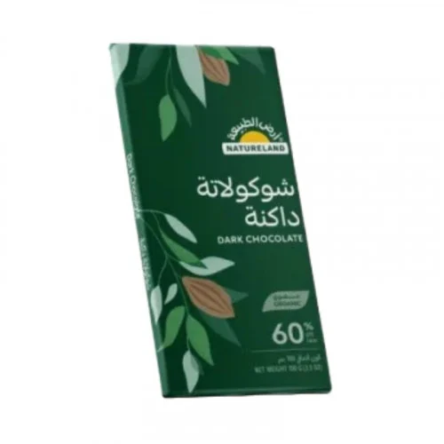 شوكولاتة داكنة باللوز 100 جم أرض الطبيعة