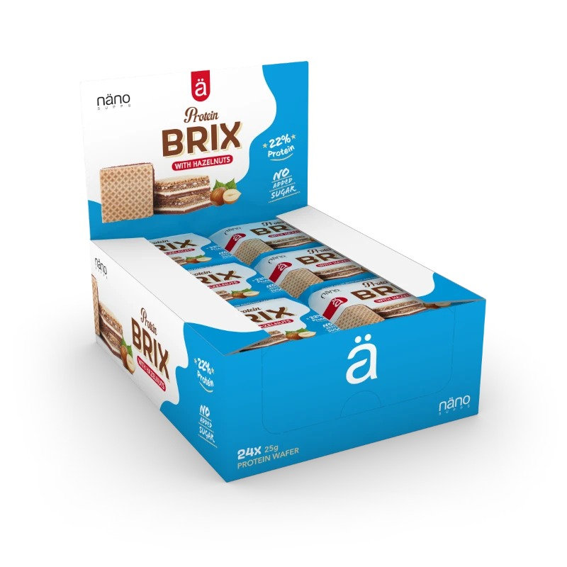 (Box of 24) Nano Protein Brix Hazelnut-Milk 25g