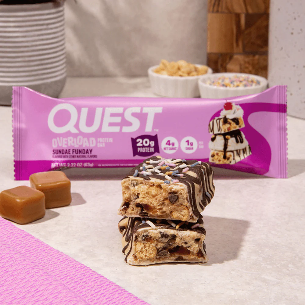 Quest Nutrition Overload Protein Bar Sundae Funday 63g