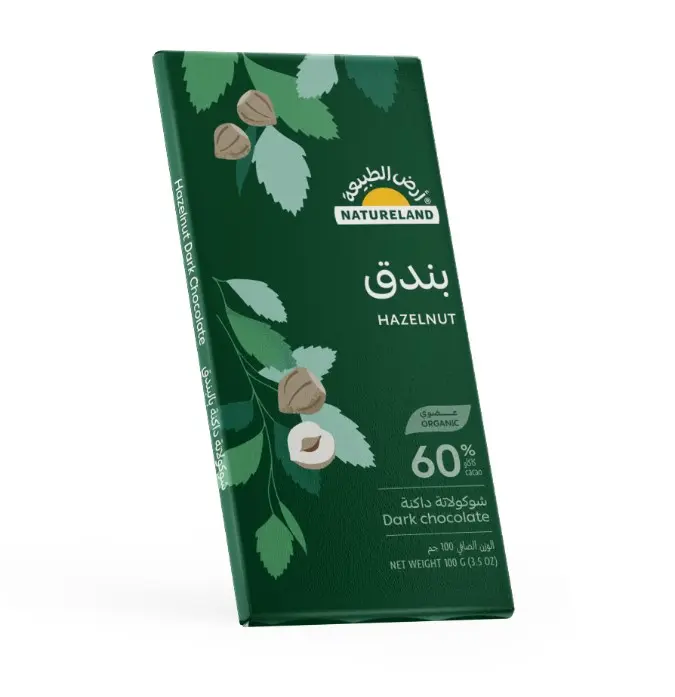 Natureland Hazelnut Dark Chocolate 100g
