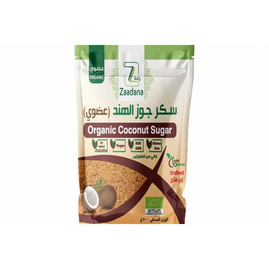 زادنا سكر جوز الهند العضوي 500 جم