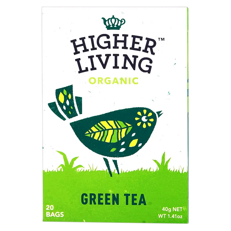 Higher Living Organic Green Tea - 20 Bags