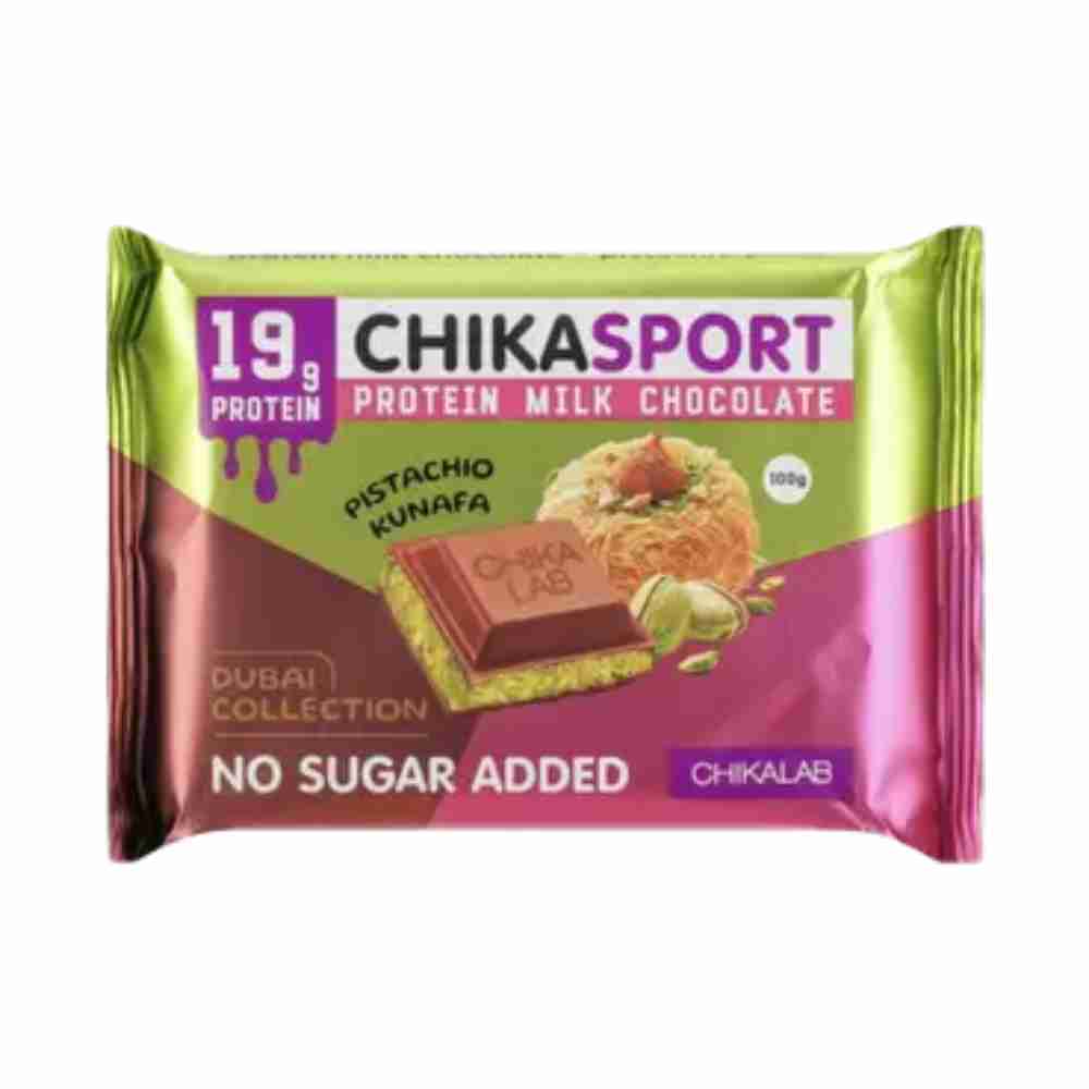 CHIKASPORT Pistachio Kunafa Protein Dubai Chocolate 100g