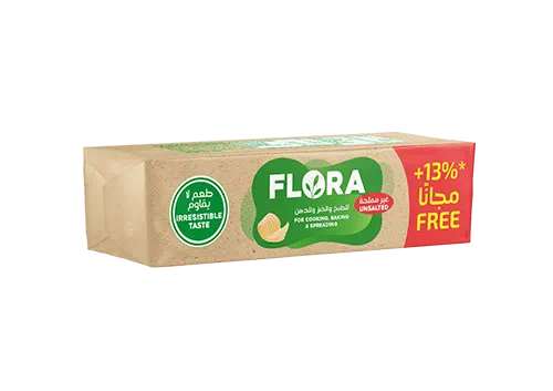 زبدة نباتية غير مملحة 113 جم - فلورا