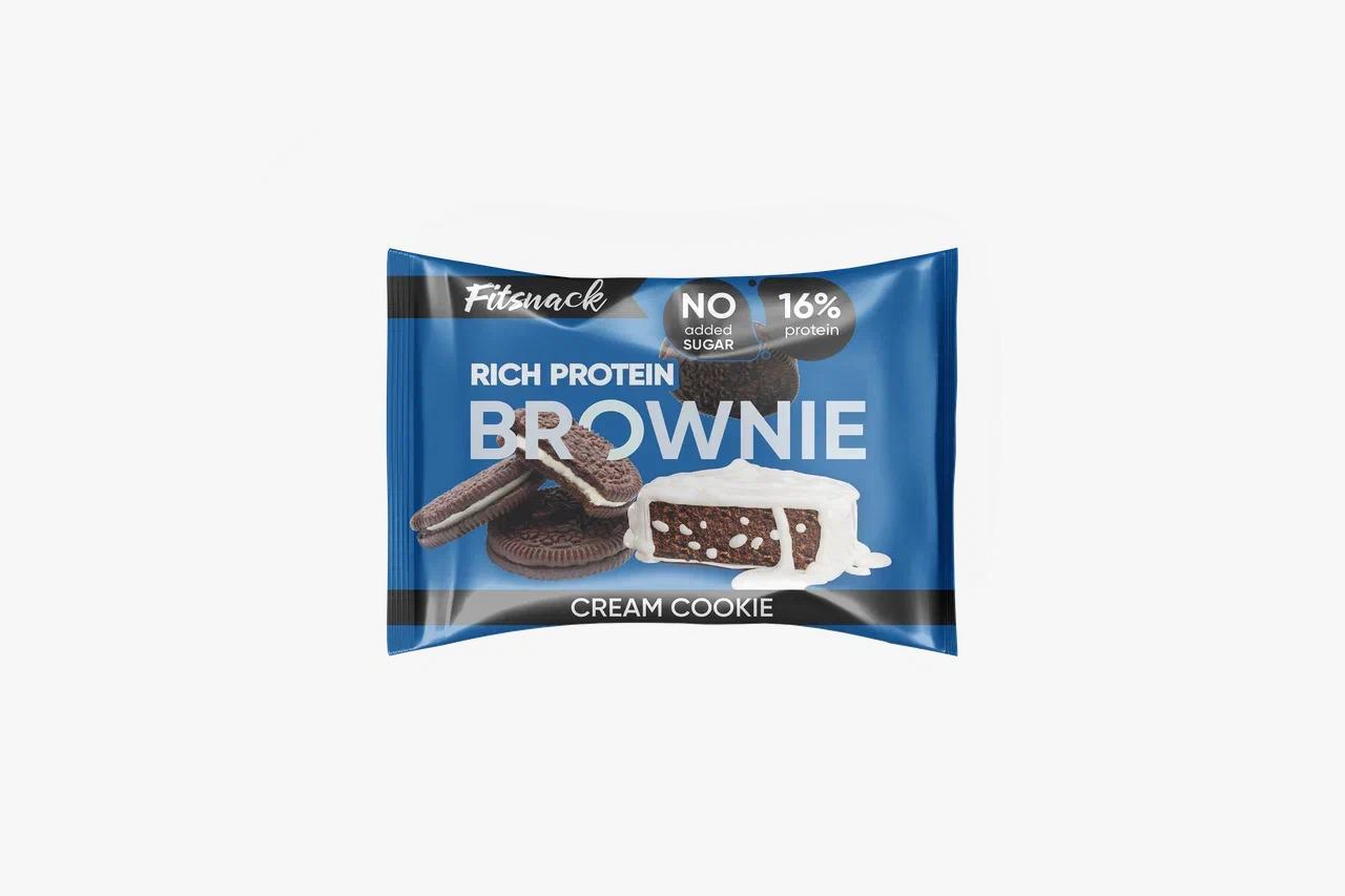 Fit Snack Protein Brownie No Added Sugar 50g - Cookies & Cream