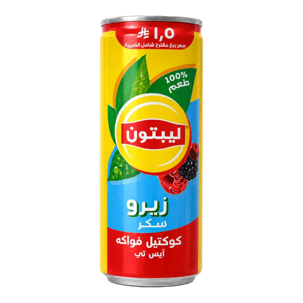 ايس تي كوكتيل فواكه زيرو سكر 240 ملل ليبتون