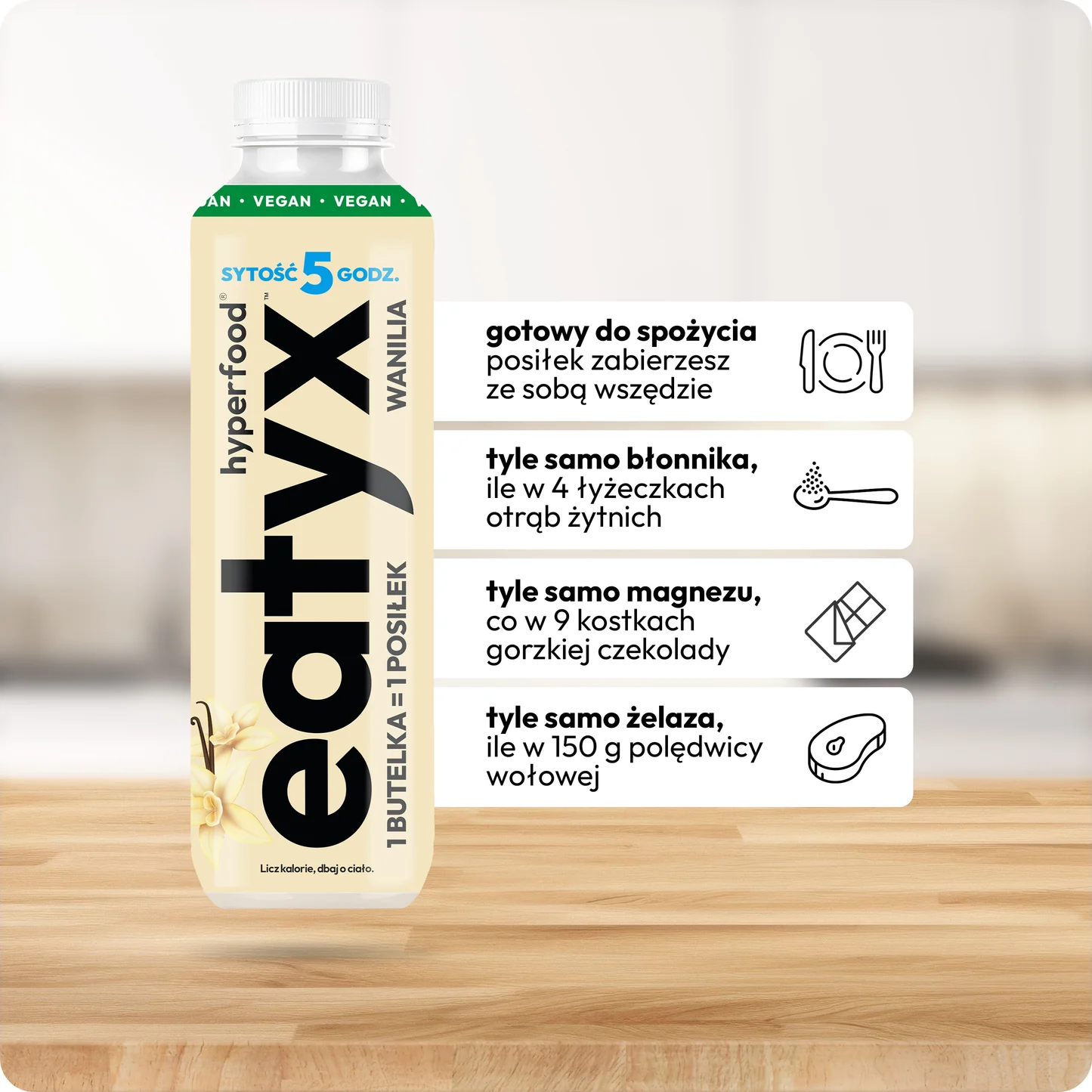 OSHEE Eatyx Vanilla Vegan Meal Replacement Drink 500ml