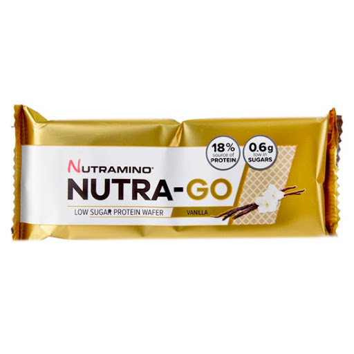 بسكويت ويفر عالي البروتين منخفض الكاربوهيدرات بالفانيليا 39جم نيترومينو Nutramino 