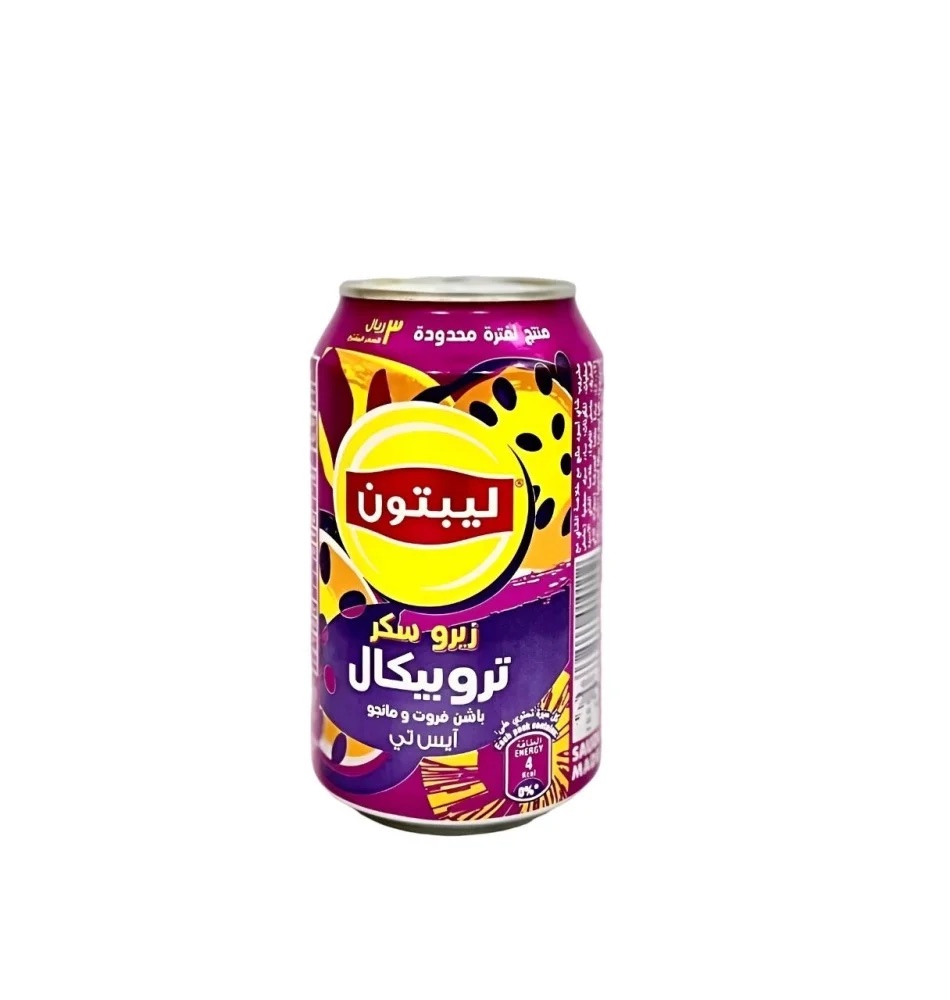ايس تي باشن فروت ومنجا خالي من السكر  ليبتون