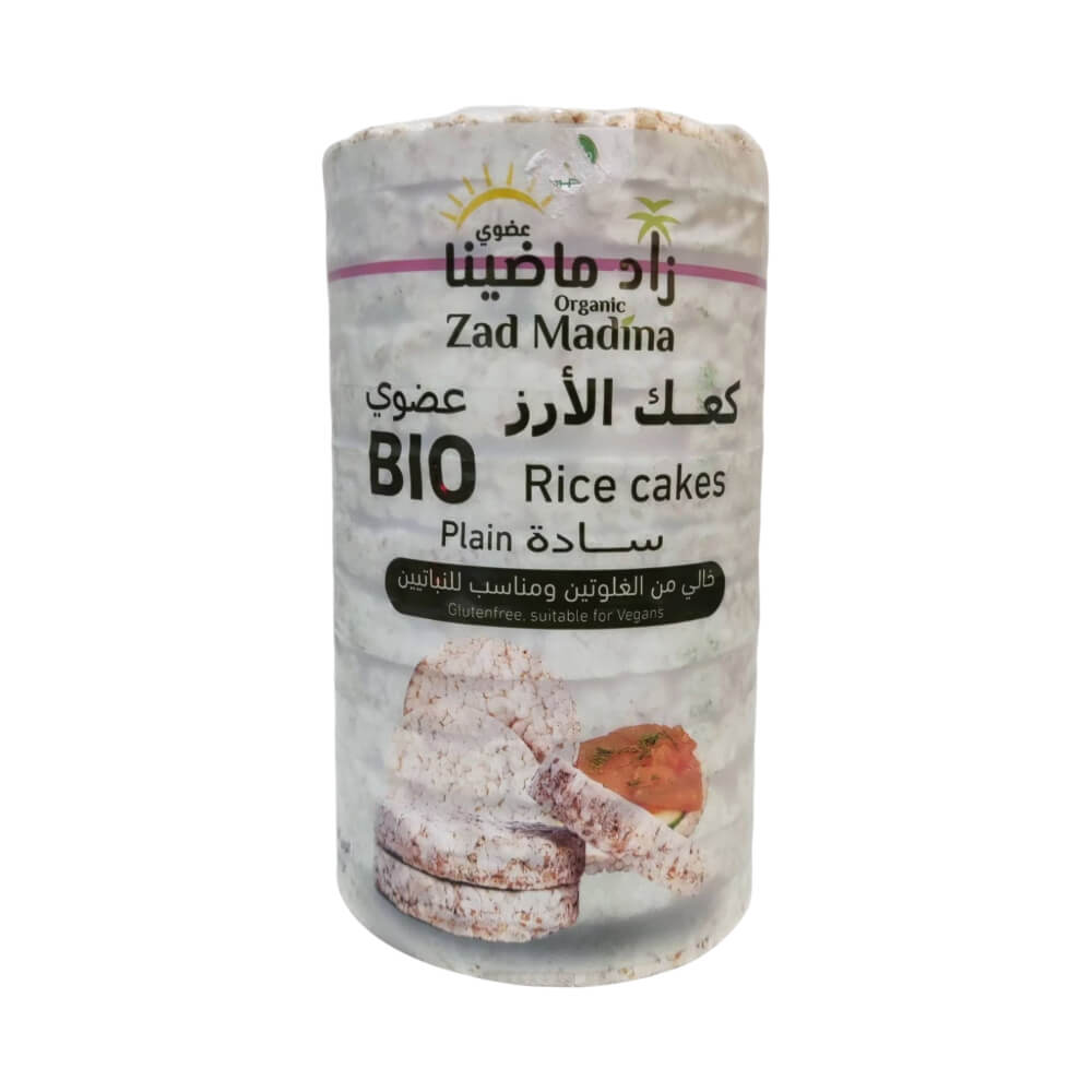 زاد ماضينا كعك الأرز سادة عضوي 100 جم