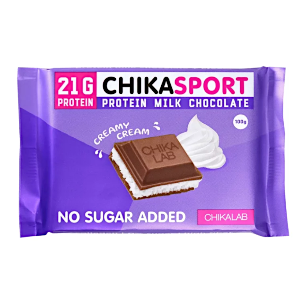 شيكاسبورت - شوكلاتة بروتين كيتو خالي من السكر 100 جم Chikasport - كريمي كريم