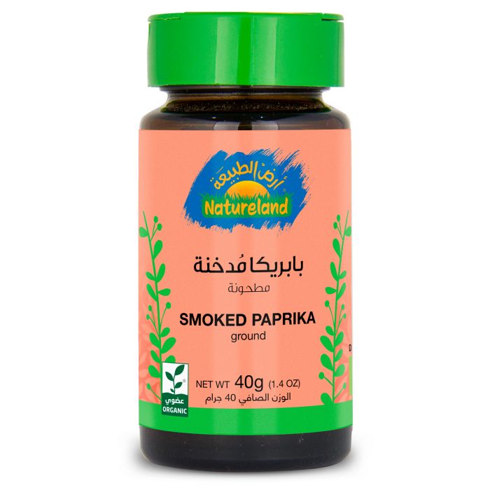بابريكا مُدخنة مطحونة - عضوية - 40 جم - أرض الطبيعة