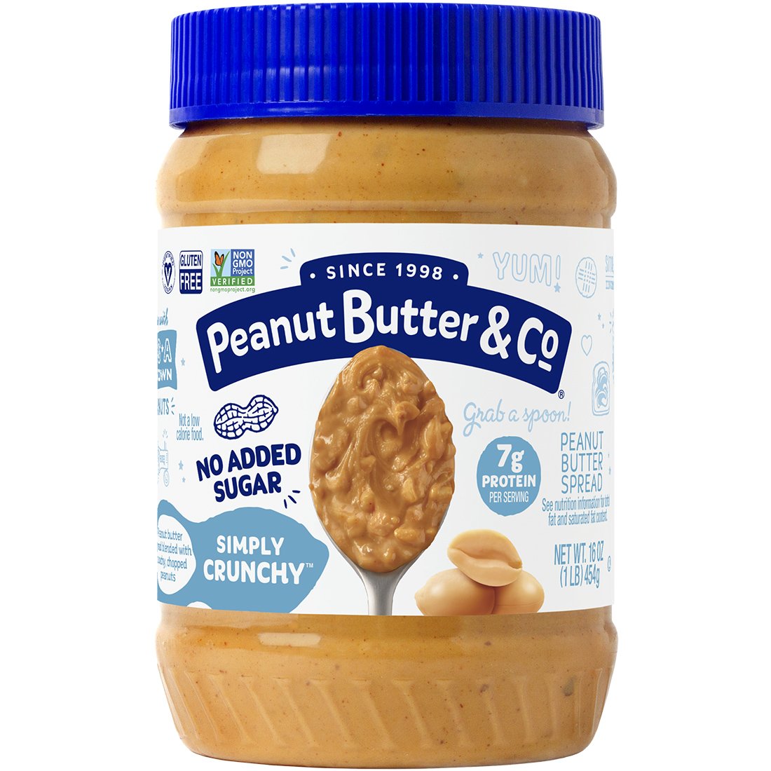 زبدة فول سوداني 454جم بينت بتر آند كو Peanut Butter & Co - خشنة بدون سكر