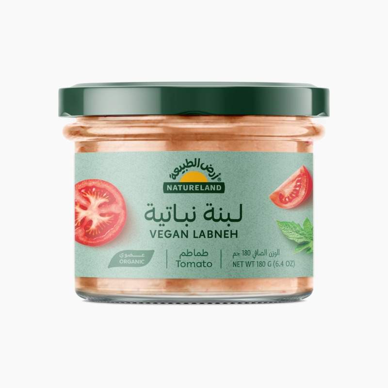 لبنة نباتية عضوي 180 جم ارض الطبيعة - طماطم