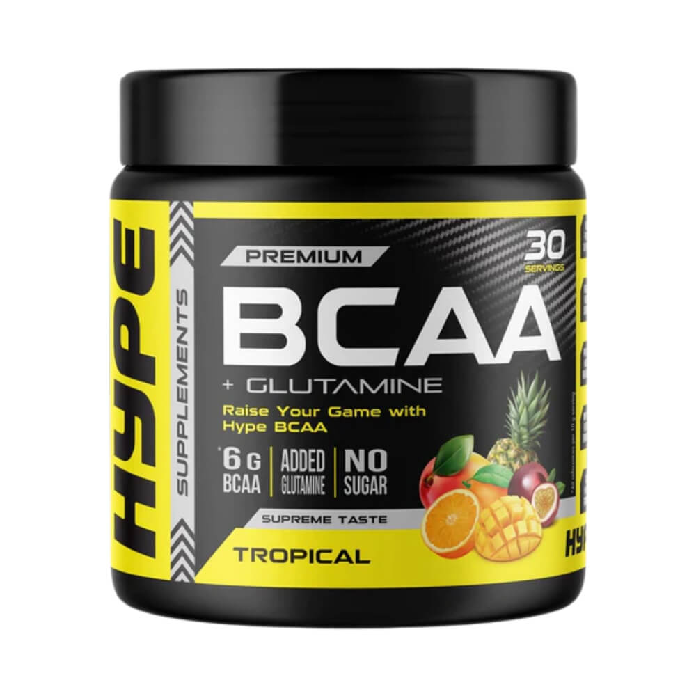 Hype Premium BCAA + Glutamine (Tropical), 300g