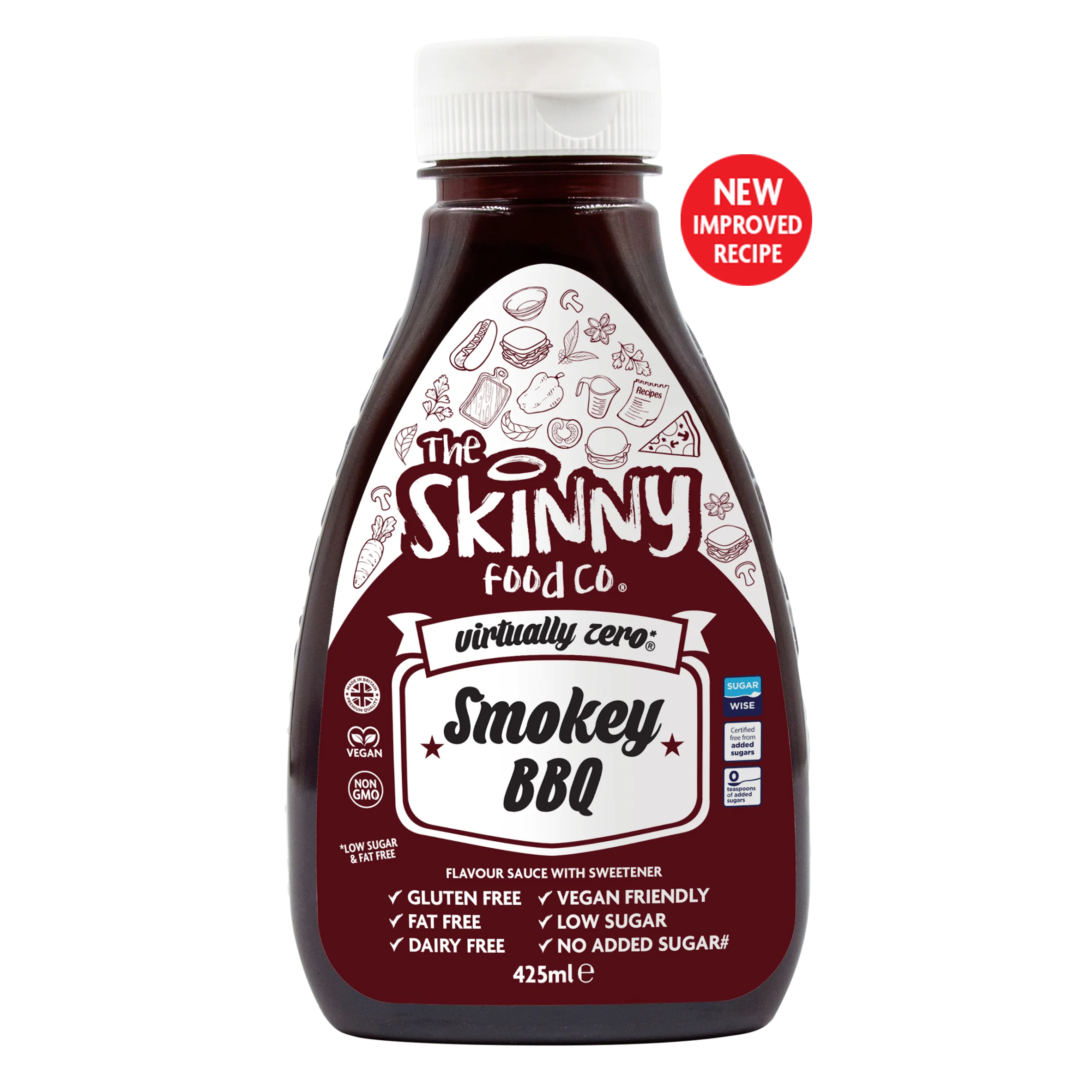 BBQ Sauce – Virtually Zero Calories 425ml Skinny Food