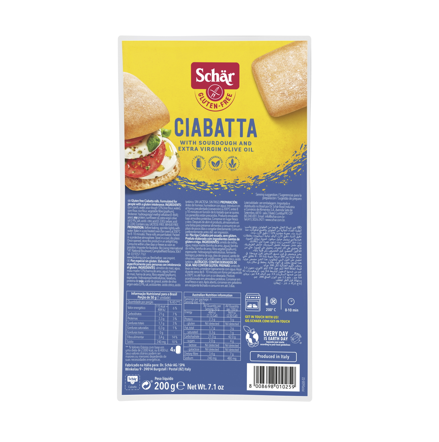 Dr. Schaer Ciabattine 200g