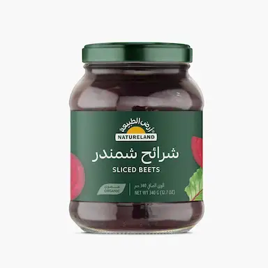 شرائح شمندر - 340جم - عضوي - أرض الطبيعة