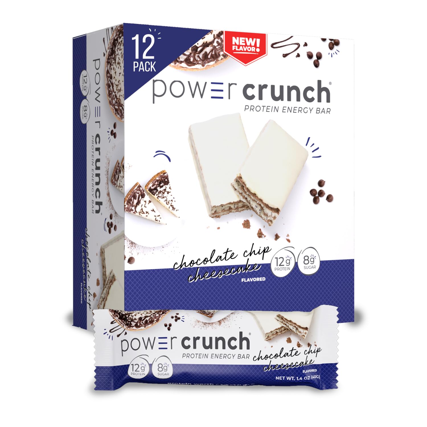 (Box) Power Crunch Wafer Protein Energy Bar 12x40g - Chocolate Cheesecake