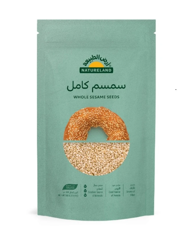 سمسم كامل أرض الطبيعة 500 جم أرض الطبيعة شكل جديد