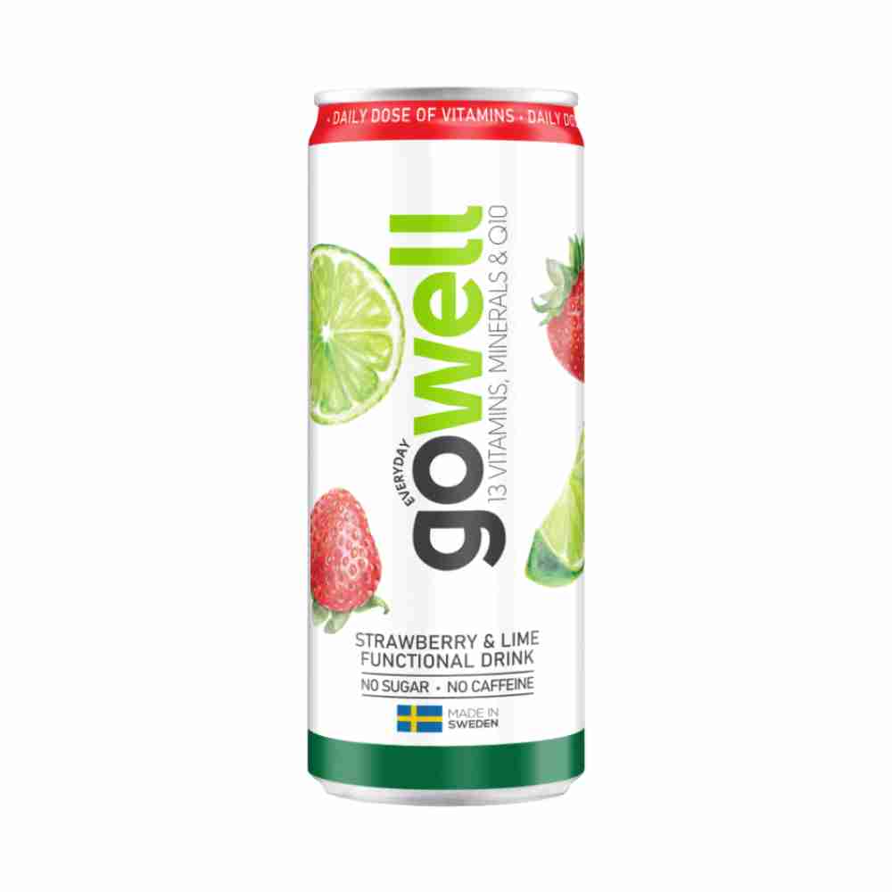 GoWell Functional Drink 330ml – Pineapple & Cactus | Strawberry & Lime