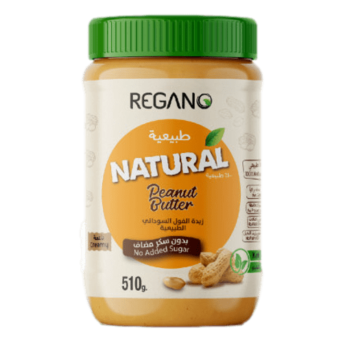 زبدة فول سوداني طبيعية ناعمة - ريجانو
